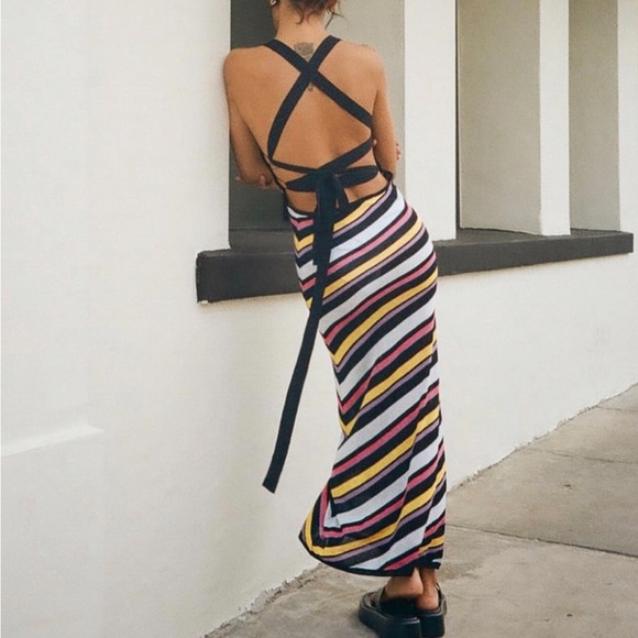 NWT ZARA STRIPED KNIT DRESS - Picture 8 of 11
